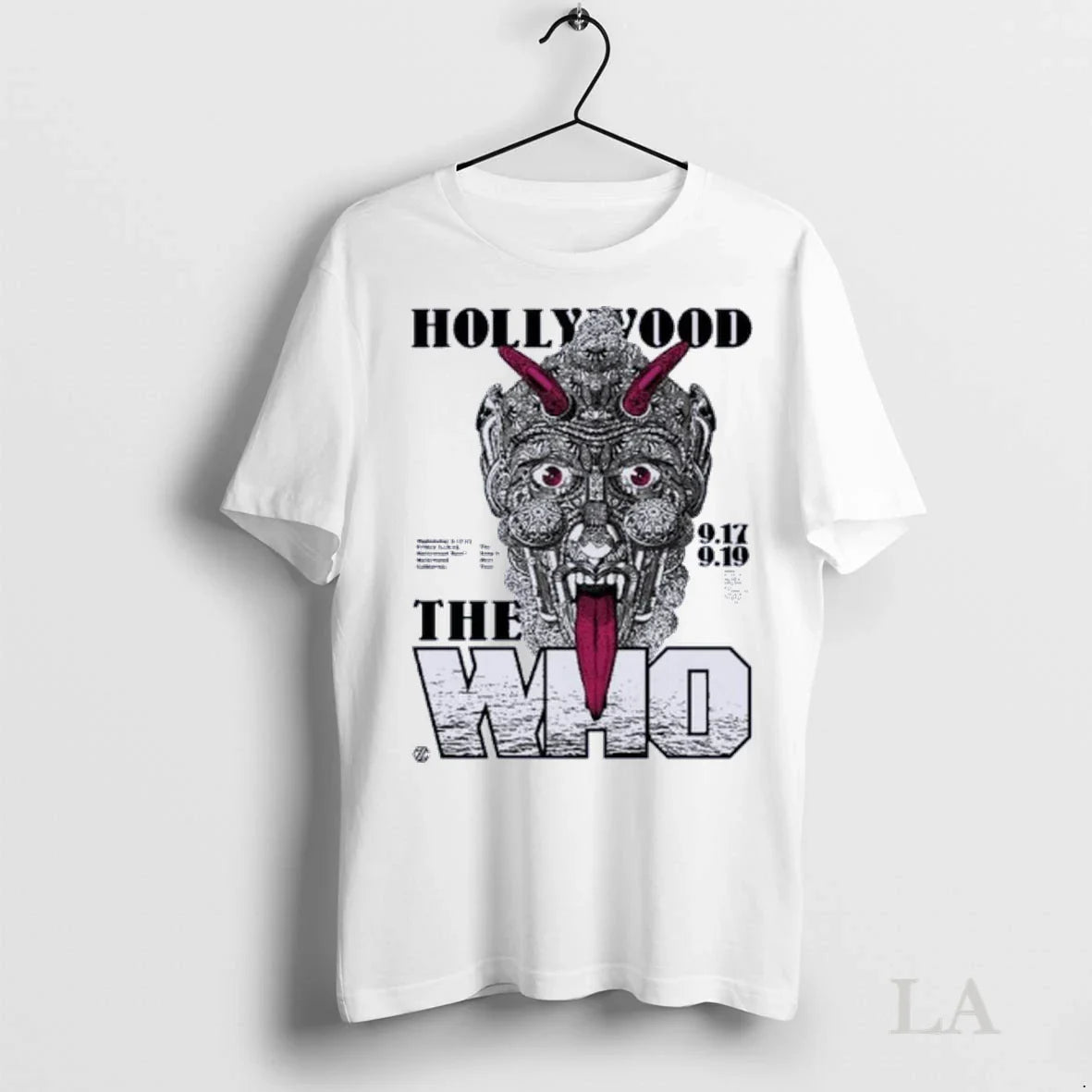 Original Who Band Los Angeles Ca 2025 Event TShirt Retro Art