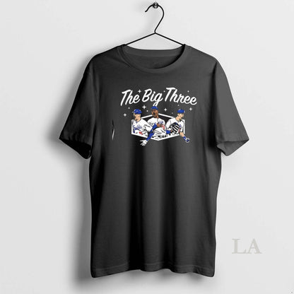 Original Big Three Los Angeles Dodgers Baseball Tank Top Modern Outfit