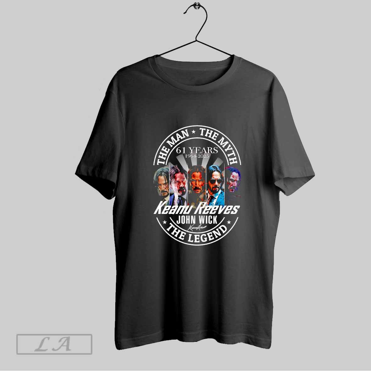 Original Myth Legend Keanu Reeves John Wick 61 Years 1964 2025 Hoodie