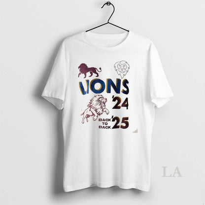 Original Pride Brisbane Lions Back To Back 2024 2025 Tee Retro Merch