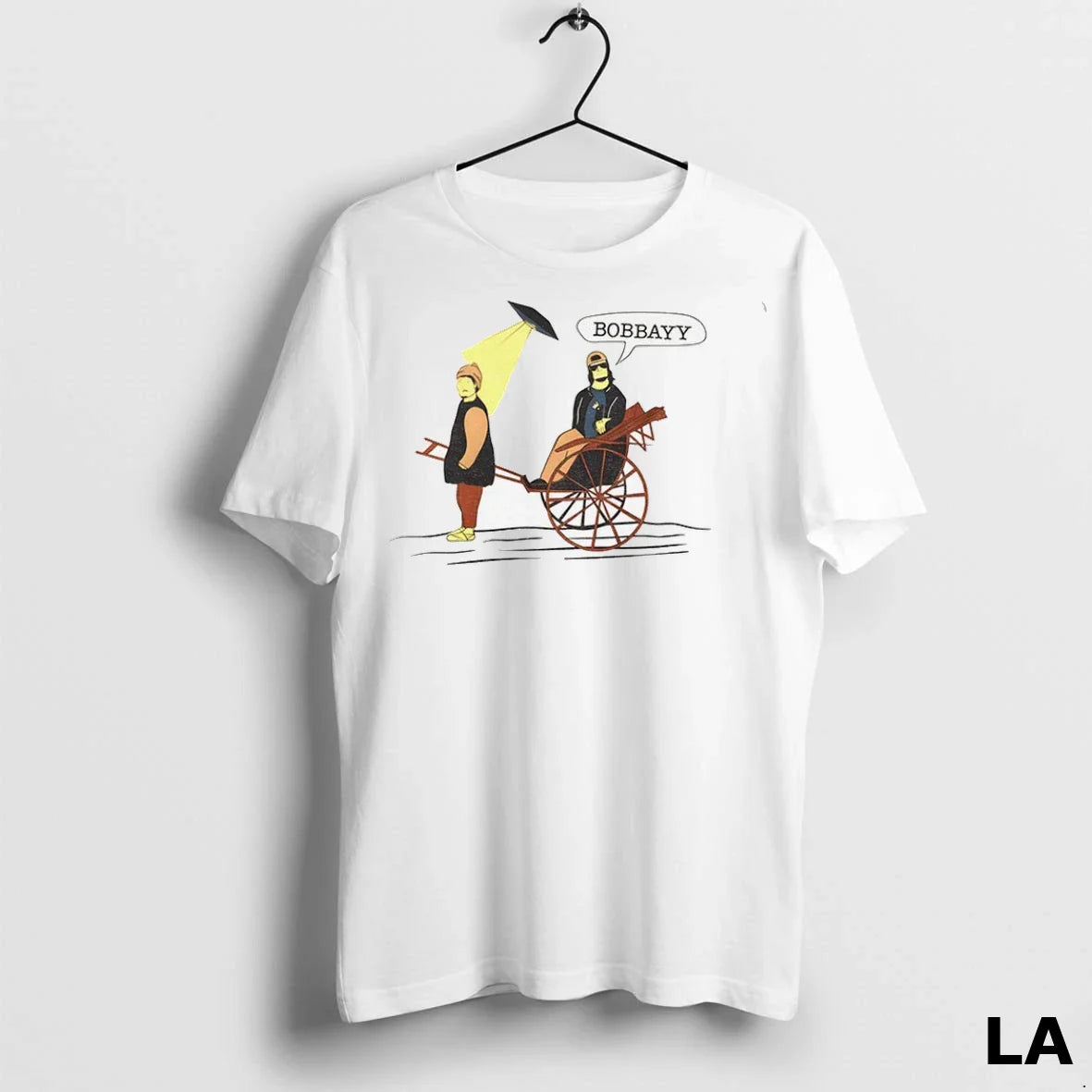 Original Theo Von Merch Bobby Peach TShirt Elegant Collection