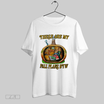 Original These Are My Fall Plans Btw Pumpkin House Tank Top Retro