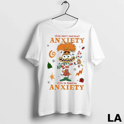 Original This Isnt Normal Anxiety This Is Festive Anxiety Hoodie