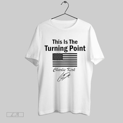 Original This Is Turning Point Charlie Kirk Signature Tank Top