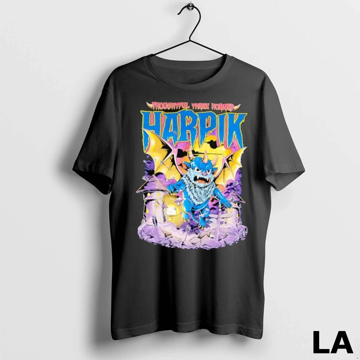 Original Thoughtful Three Horned Harpik Monster Hoodie Retro Fashion