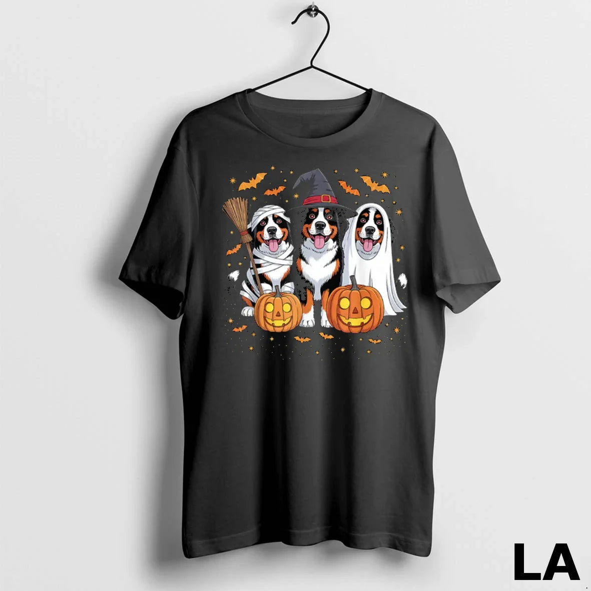Original Three Bernese Mountain Pumpkin Halloween Dog Tank Top