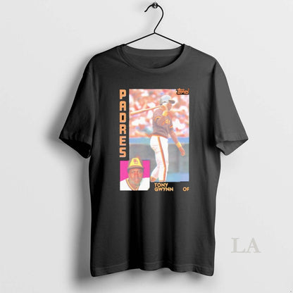 Original Tony Gwynn San Diego Padres Baseball Card Player TShirt