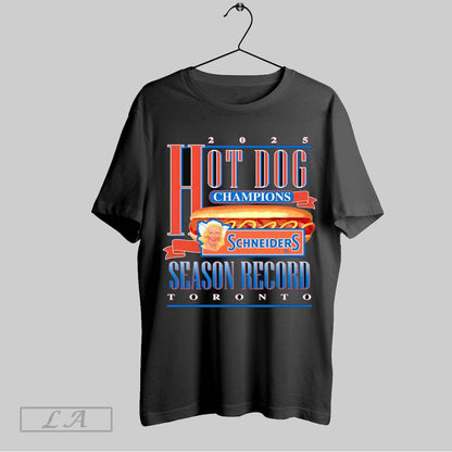 Original Toronto Blue Jays 2025 Hot Dog Champions Schneiders Season