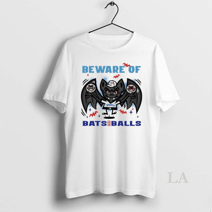 Original Toronto Blue Jays October Beware Bats And Balls TShirt