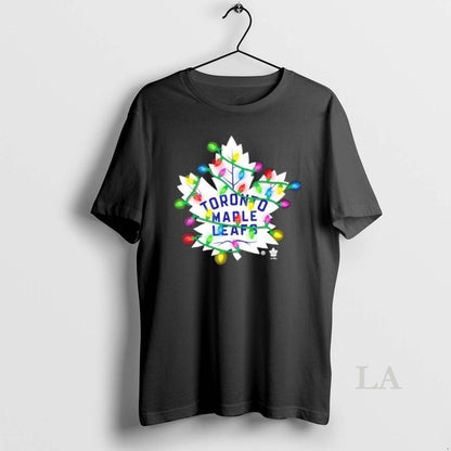 Original Toronto Maple Leafs Logo Holiday Lights Shirt Retro Design
