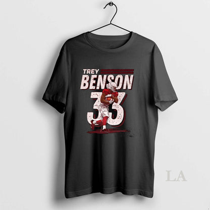 Original Trey Benson Arizona Cardinals Baseball Dash Number 33 Hoodie