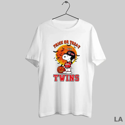 Original Trick Or Treat Minnesota Twins Snoopy Halloween Sweatshirt