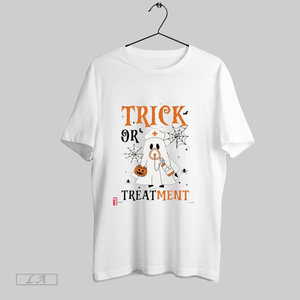 Original Trick Or Treatment Nurse Ghost Halloween Tank Top Authentic