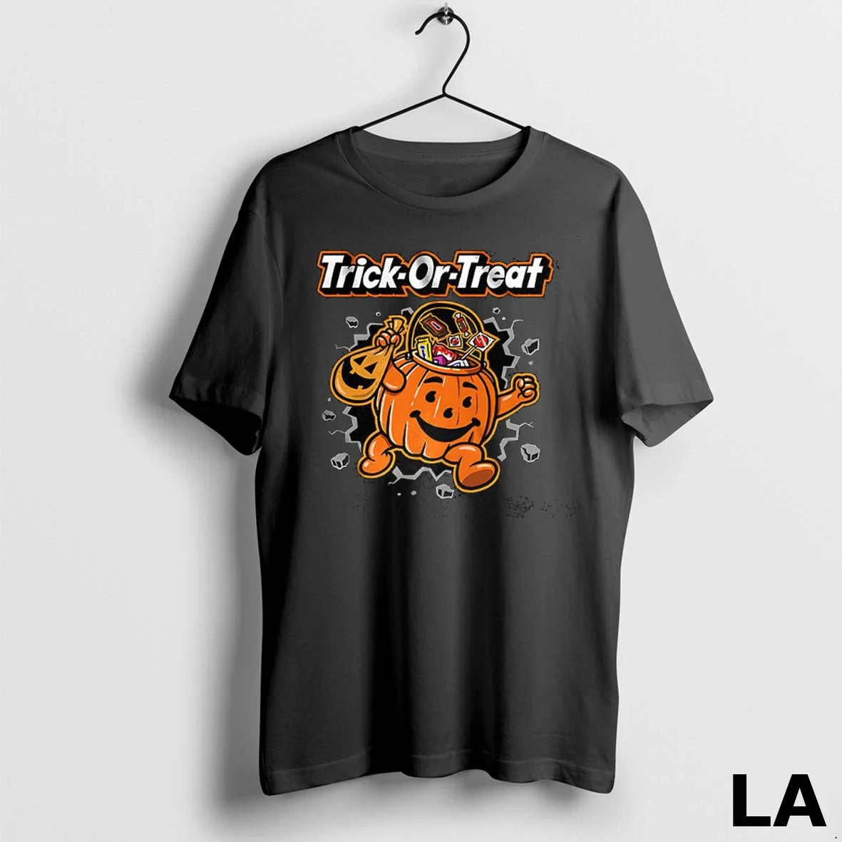 Original Trick Or Treat Pumpkin Halloween Shirt Authentic Design