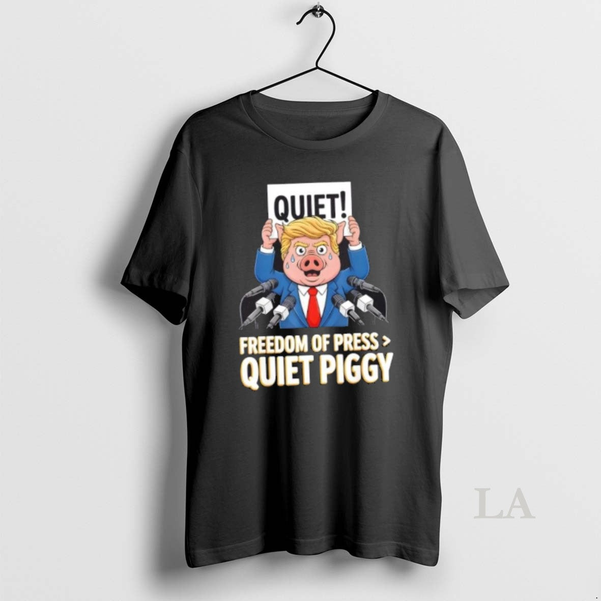 Original Trump Quiet Piggy Freedom Press Hoodie Designer Apparel