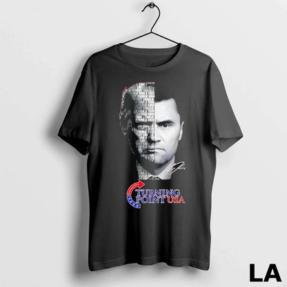 Original Trump X Charlie Kirk Turning Point Usa Signature Tee Elegant
