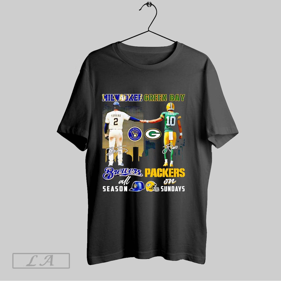 Original Turang And Love Milwaukee Brewers All Season Green Bay
