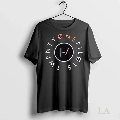 Original Twenty One Pilots Circular Text Band Logo Icon TShirt