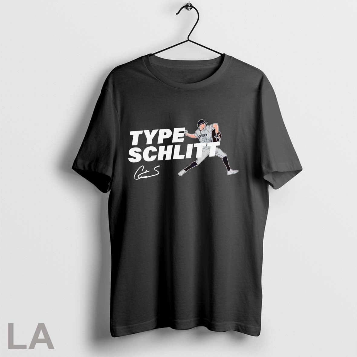 Original Type Schlitt Throwing Signature Yankees TShirt Trendy Gift