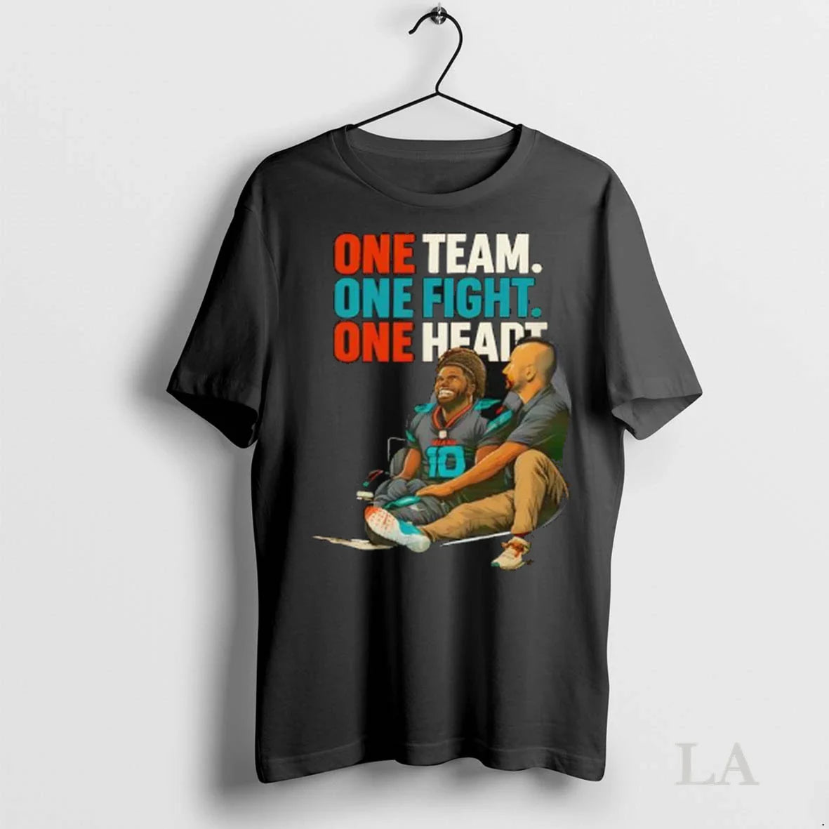 Original Tyreek Hill X Miami Dolphins One Team One Fight One Heart