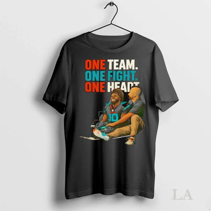 Original Tyreek Hill X Miami Dolphins One Team One Fight One Heart