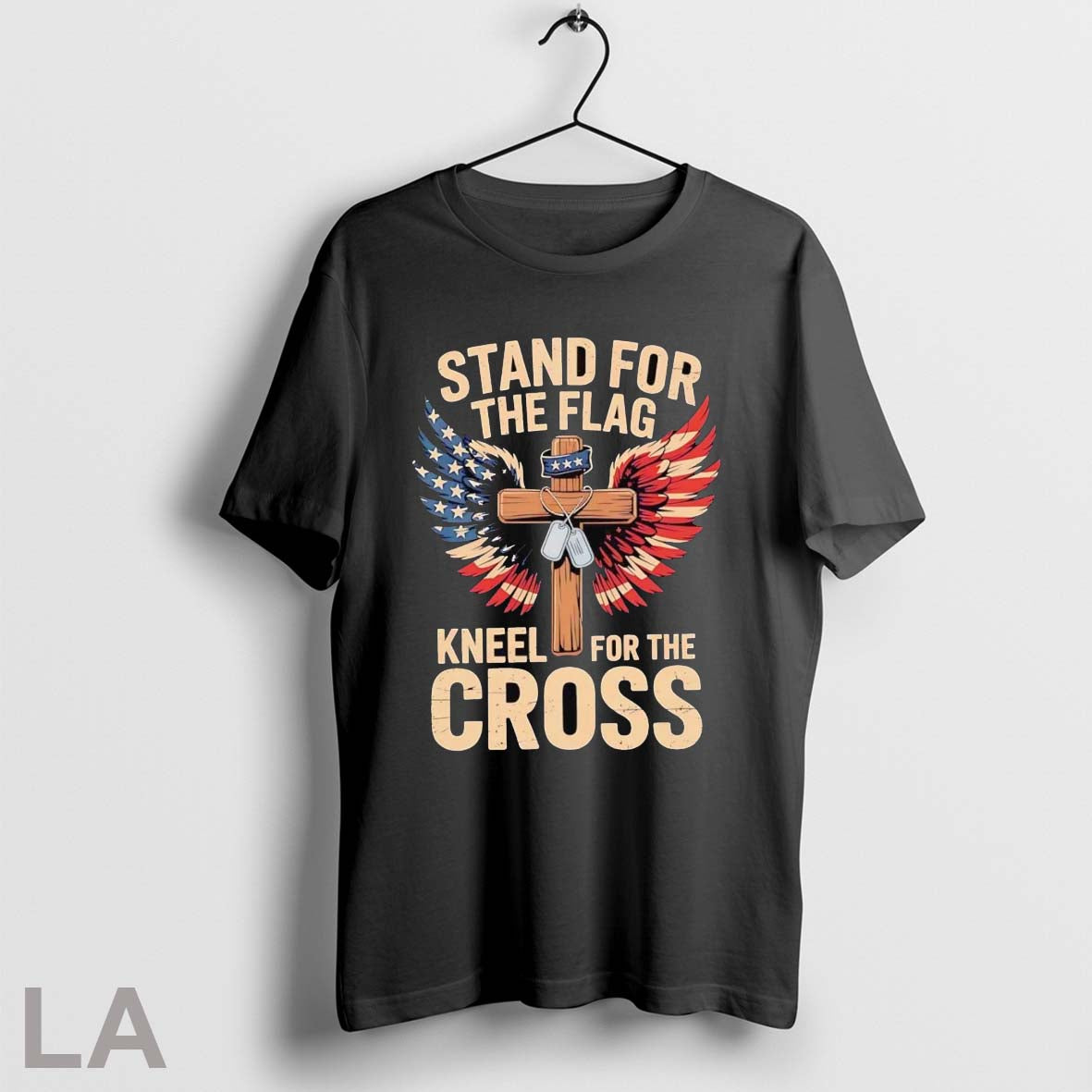 Original Us Veteran Stand Flag Kneel Cross Shirt Classic Collection