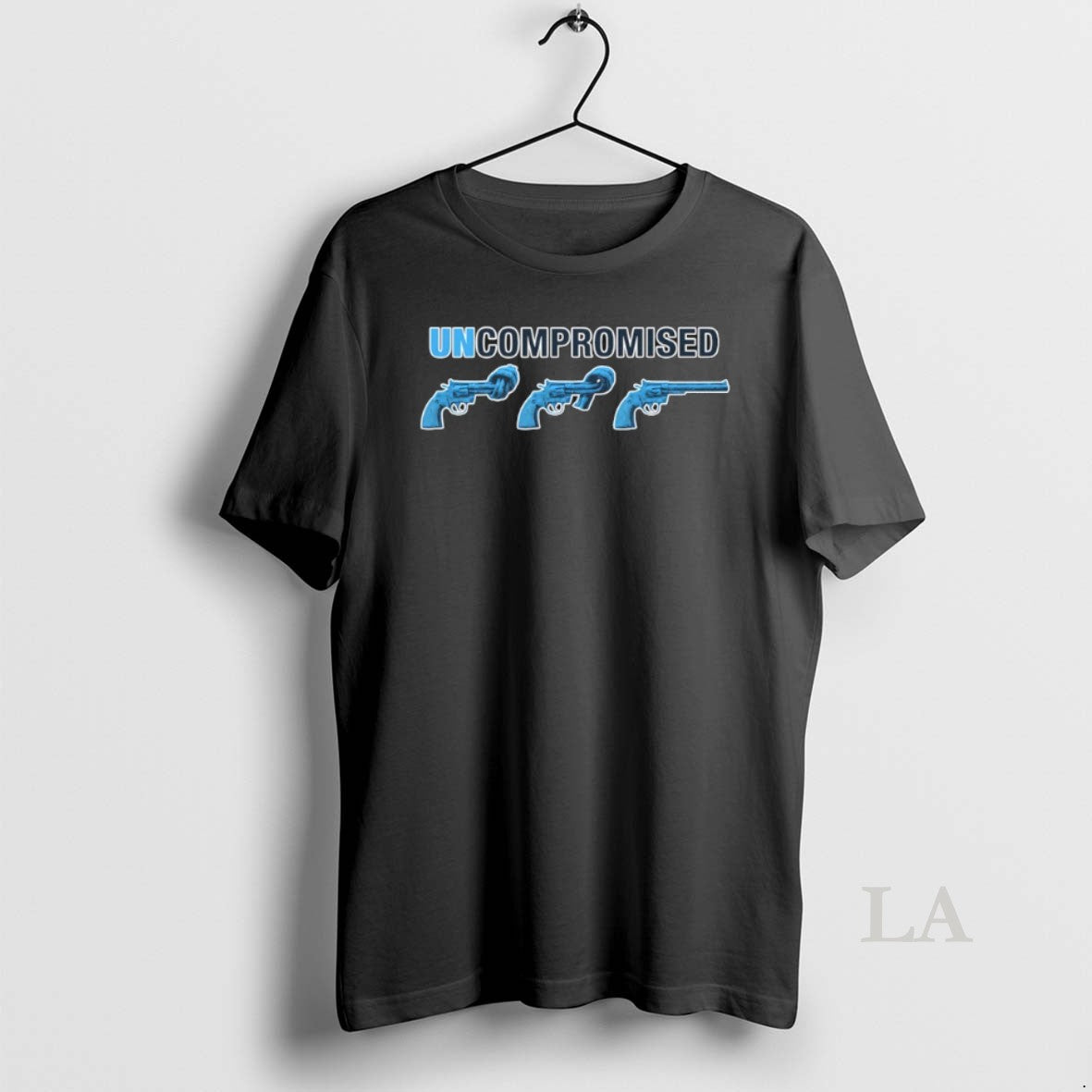 Original Uncompromised Nail Gun Rights Tee Modern Art