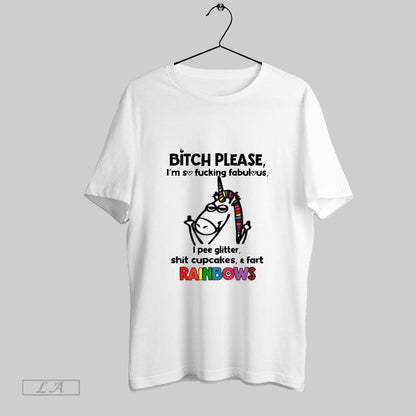 Original Unicorn Middle Finger Bitch Please Im So Fucking Fabulous I