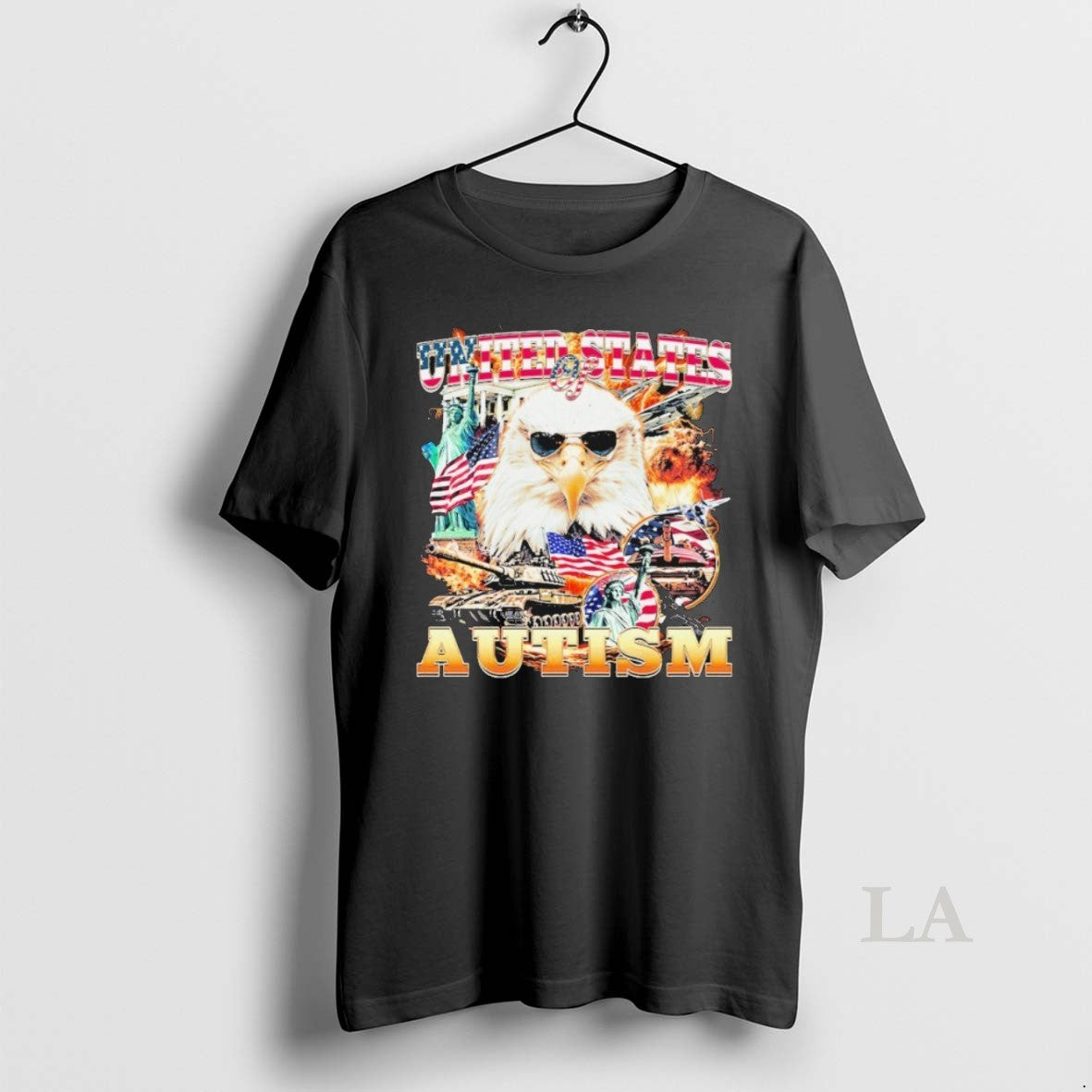 Original United States Autism American Flag Eagle Tank Top Modern Look