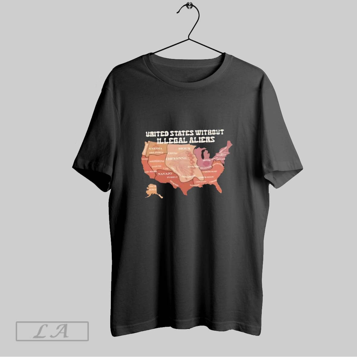 Original United States Without Illegal Aliens Us Map TShirt Exclusive
