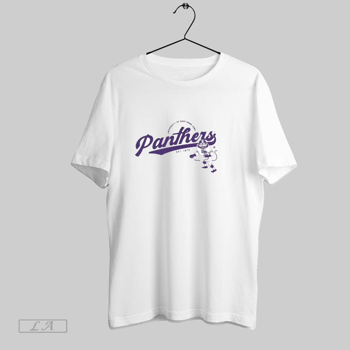 Original University Northern Iowa Panthers Script Logo Heavyweight