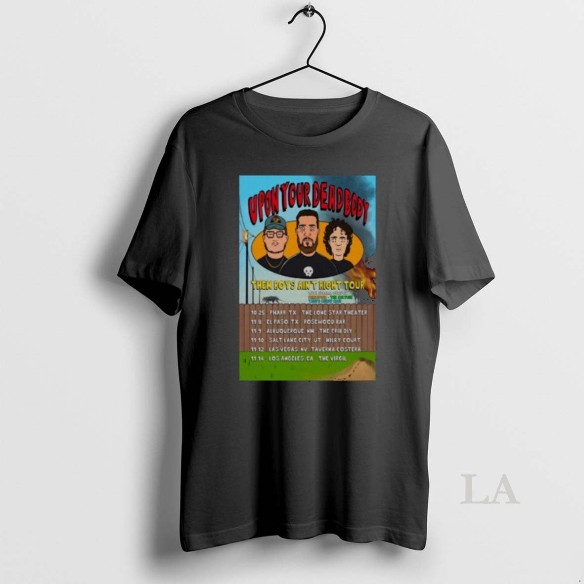 Original Upon Your Dead Body Tour 2025 Tee Authentic Merch