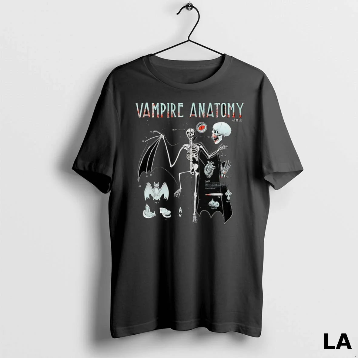 Original Vampire Anatomy Skeleton Tee Trendy Outfit