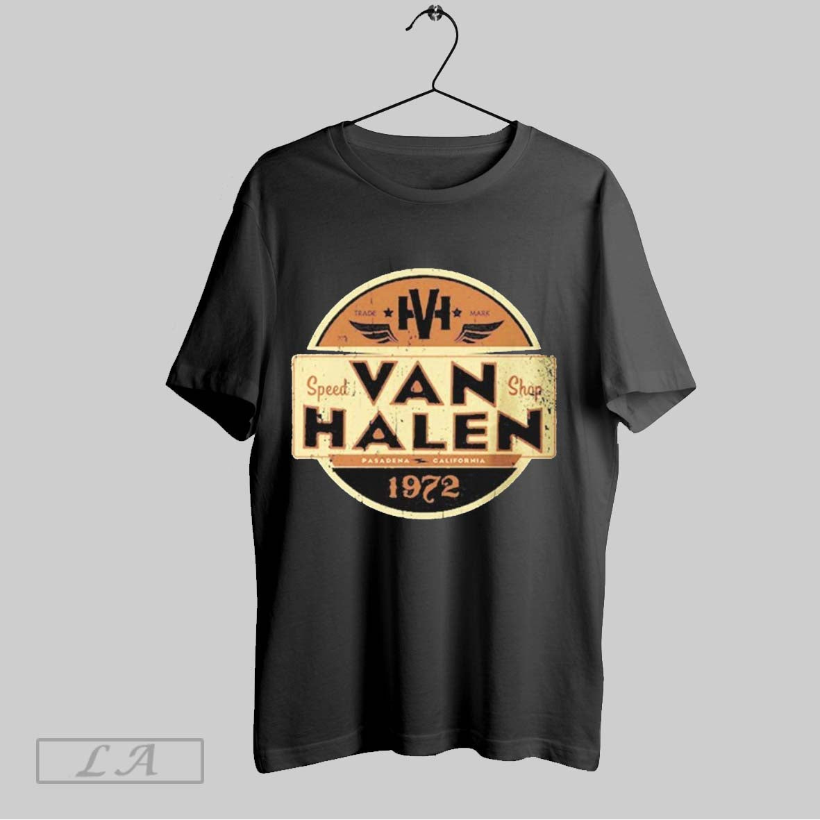 Original Van Halen Speed Shop 1972 Hoodie Authentic Merch