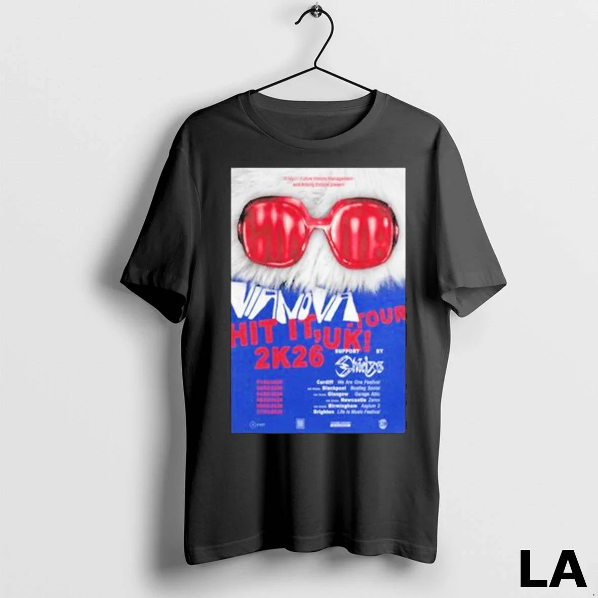 Original Vianova February 2026 Tour Uk TShirt Retro Fashion