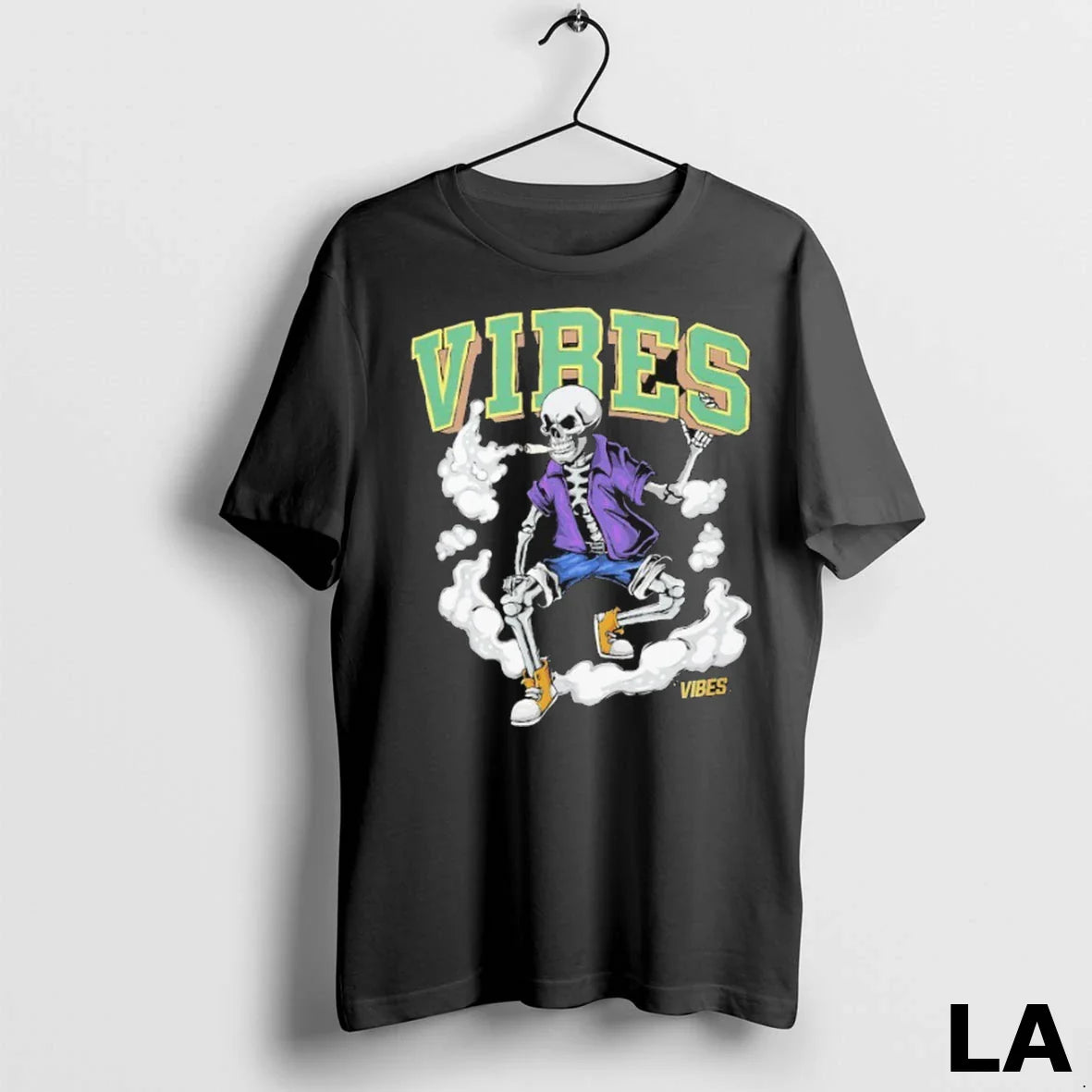 Original Vibes Skull Cones Ciggarates Long Sleeve Authentic Art