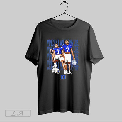 Original Vincent Anthony Jr Duke Blue Devils Football Player Shirt