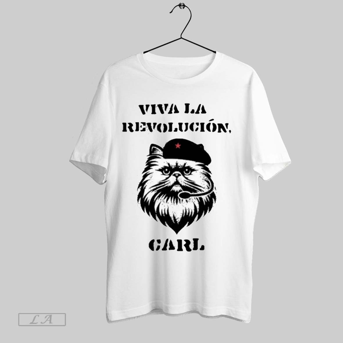 Original Viva La Revolucion Carl Cat TShirt Trendy Style