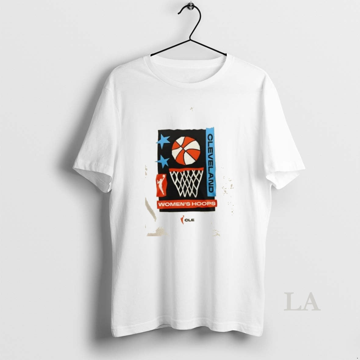 Original Wnba Cleveland Womens Hoops 2 Sided Long Sleeve Vintage