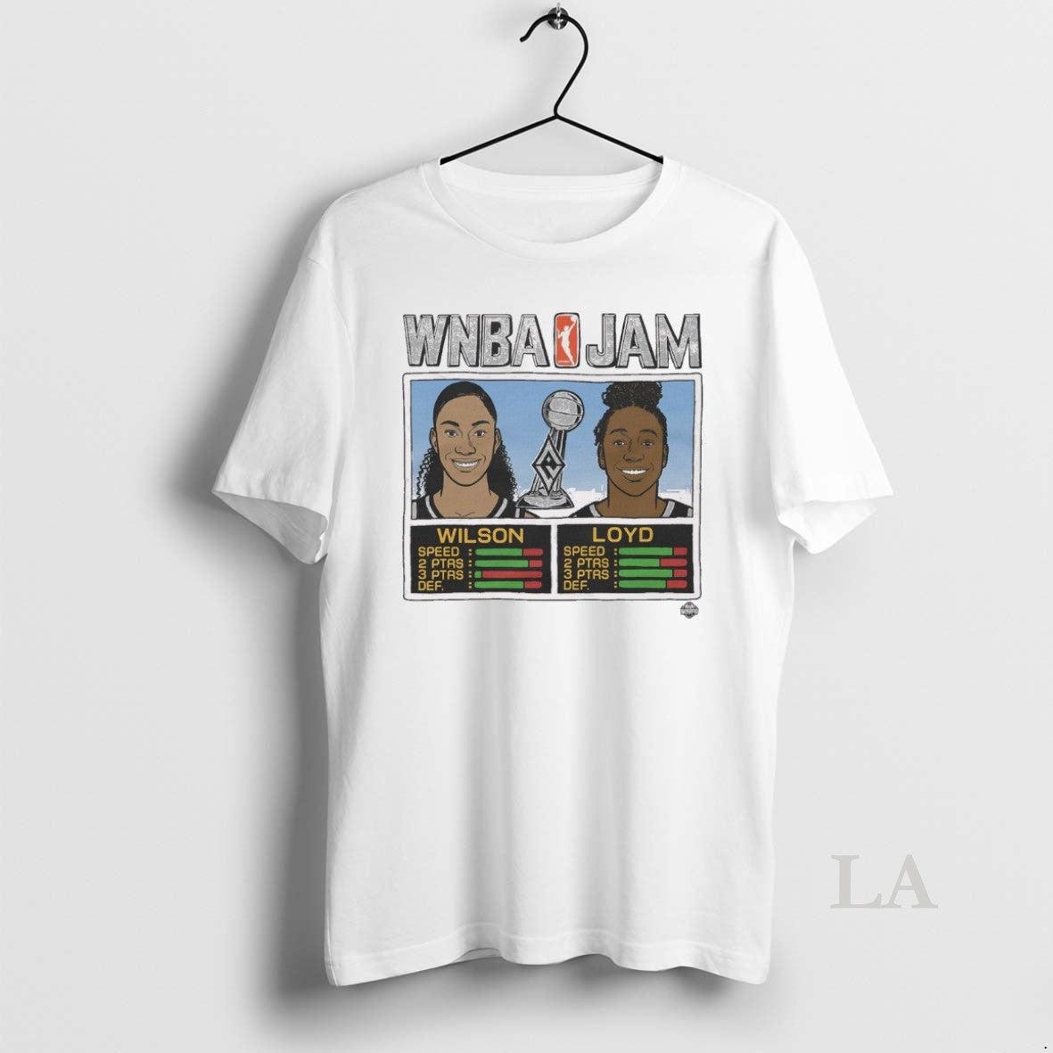 Original Wnba Jam Las Vegas Aces Basketball 2025 Champs Wilson And