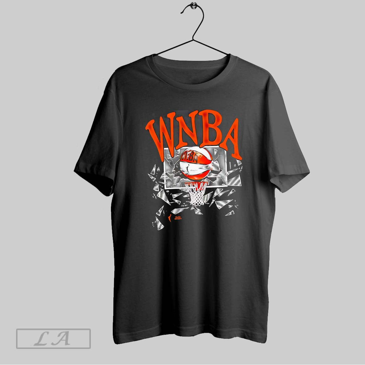 Original Wnba Playa Society Shattered Glass Long Sleeve Unique Art