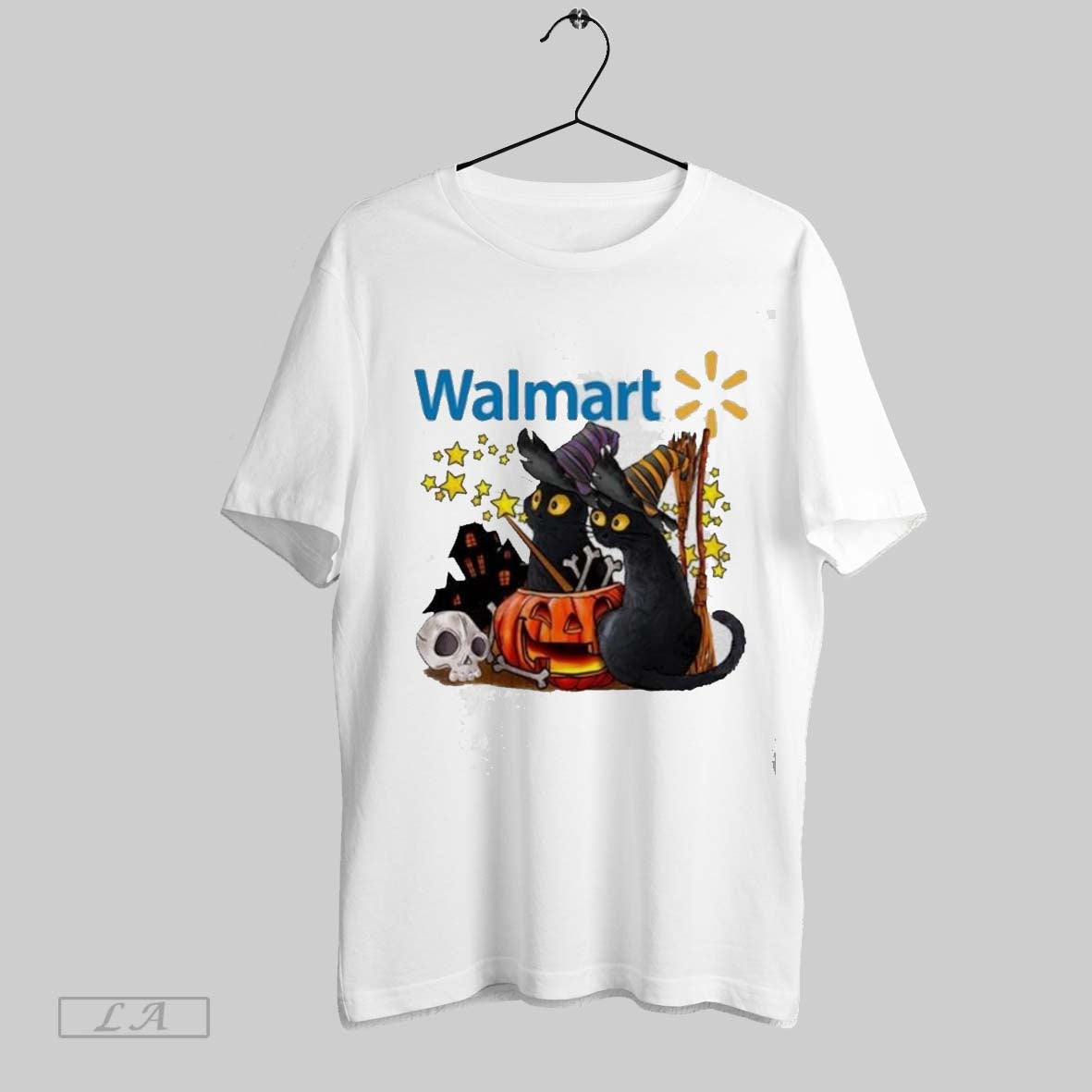 Original Walmart X Black Cat Witch Halloween 2025 Shirt Vintage