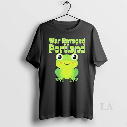 Original War Ravaged Portland Frog Protest Tee Stylish Outfit