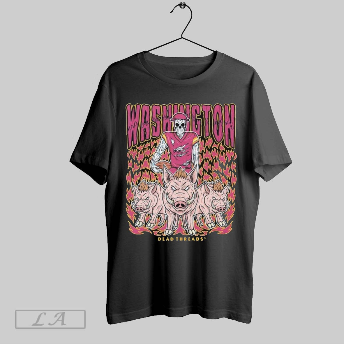 Original Washington Commanders Dead Threads Skeleton Tee Modern Outfit