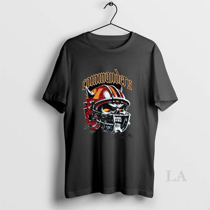 Original Washington Commanders Football Skull Helmet Halloween Shirt