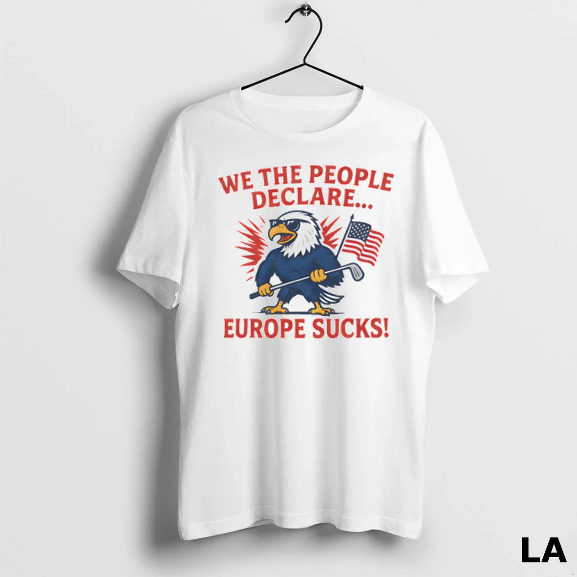Original We People Declare Europe Sucks White Allbluetees Sweatshirt