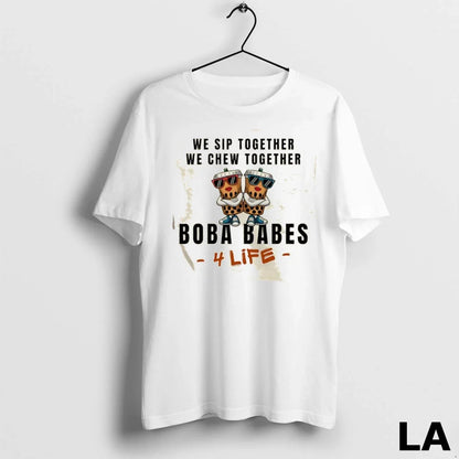 Original We Sip Together We Chew Together Boba Babes 4 Life Tank Top