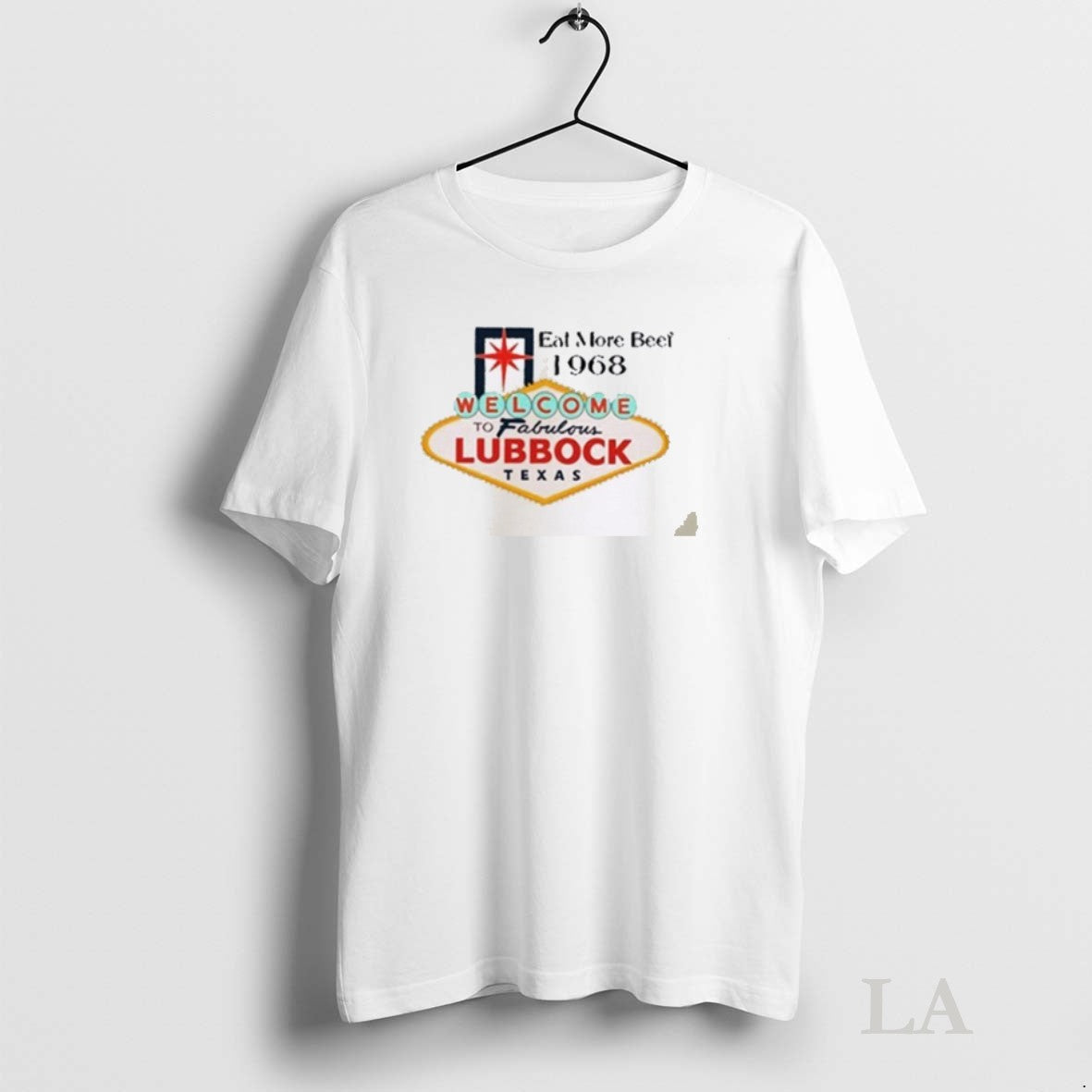 Original Welcome To Fabulous Lubbock Texas Eat More 1968 Shirt Unique