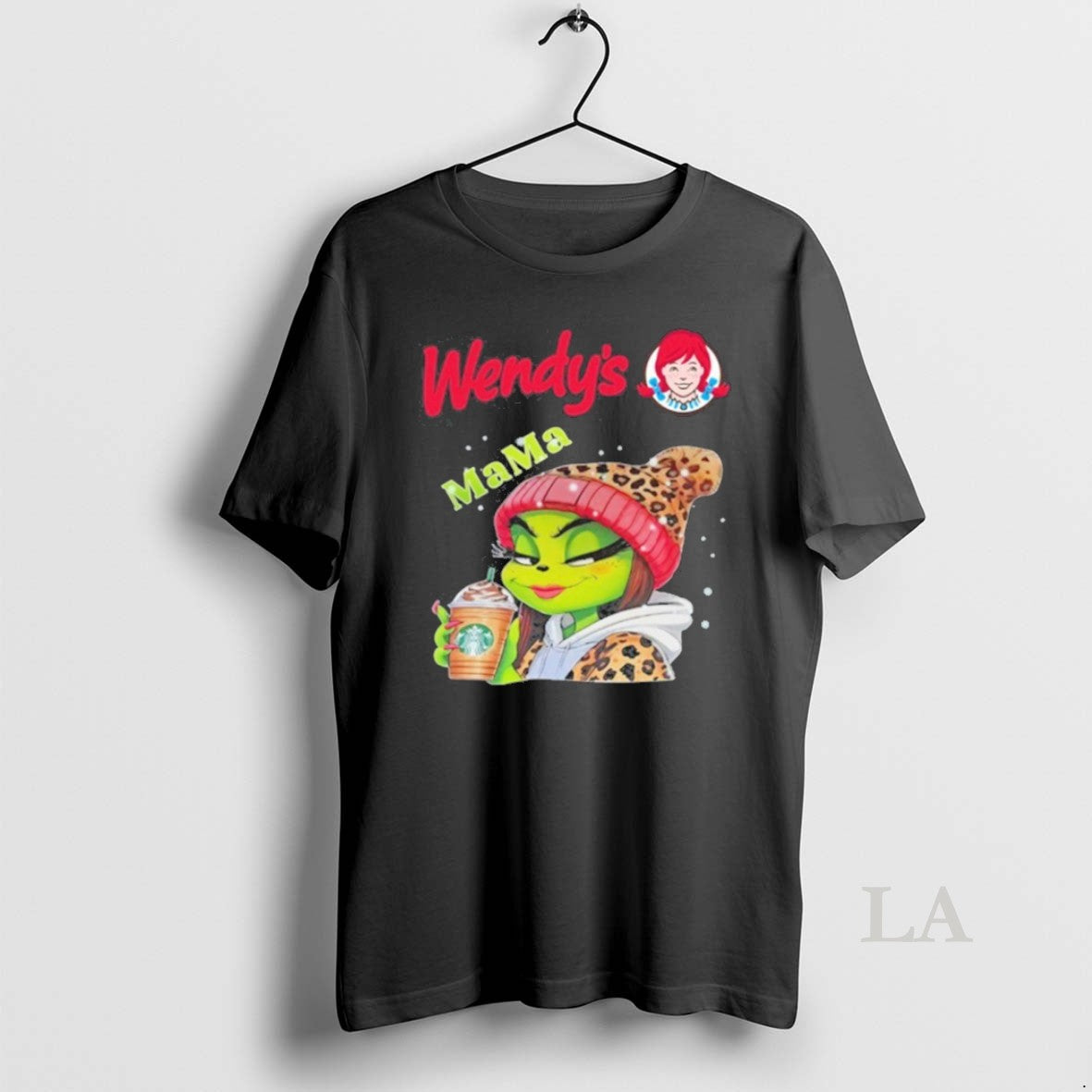 Original Wendys Logo Mama Grinch Drink Coffee Tee Classic Outfit