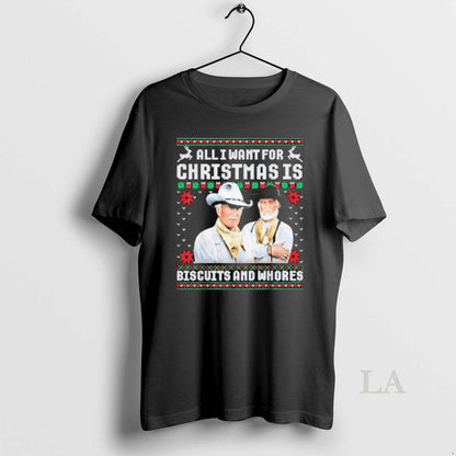 Original Western Cowboys Biscuits And Whores Tee Retro Collection